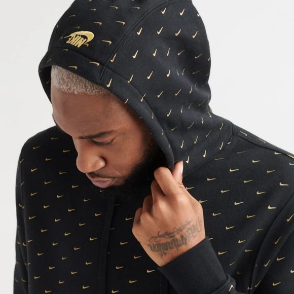 Nike Other - NIKE Sportswear NSW Logo All Over Swoosh Hoodie